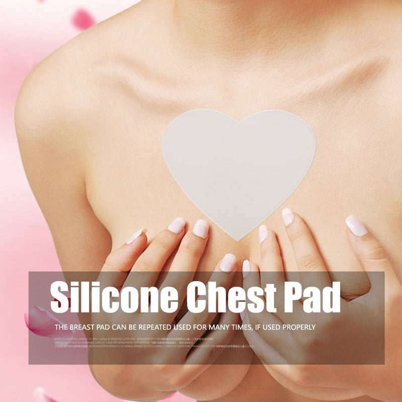 Chest Wrinkles Silicone Pads,Prevent Chest Wrinkles, Anti Wrinkle Chest Pads for Overnight Smoothing Silicone Pad For Cleavage & Decollete Skin Heart Shape - NewNest Australia