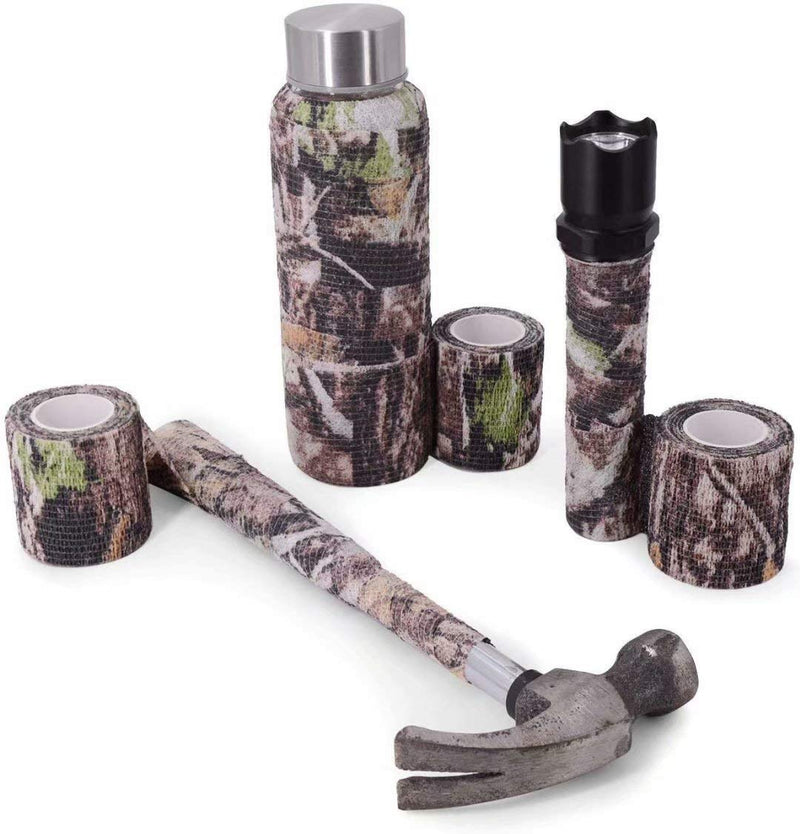 Camo Tape, 5 Rolls 5 Cm X 4.5 M Camouflage Tape Wrap, Multifunctional Self-Adhesive Protection Camouflage Tape Wrap Tactical Camo Shape Multi-Functional Non-Woven Fabric Stealth Tape Stretch Bandage - NewNest Australia
