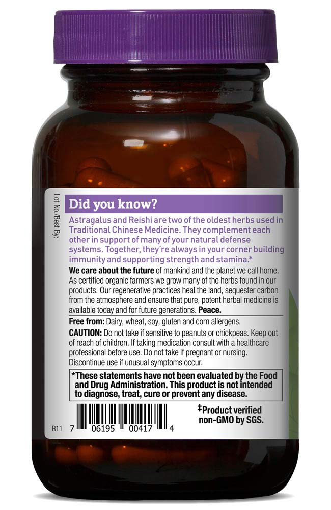 Oregon's Wild Harvest Astragalus Reishi Organic Herbal Supplement, 90 Count - NewNest Australia
