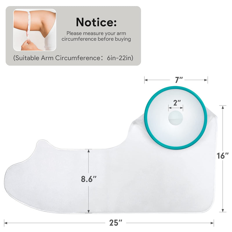 Cast Protectors,DOACT Arm Cast Cover for Shower Durable Cast Protector Keeps Hand Wrist Finger Elbow Cast Bandage Dry Waterproof Sleeve Bag for Broken Arm Reusable Watertight Seal Adult Full Arm 60cm Adults' full arm - NewNest Australia