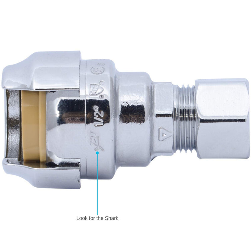 SharkBite U637LFA Adapter 1/2 Inch x 3/8 Inch RT LF, Push-to-Connect, PEX, Copper, CPVC - NewNest Australia