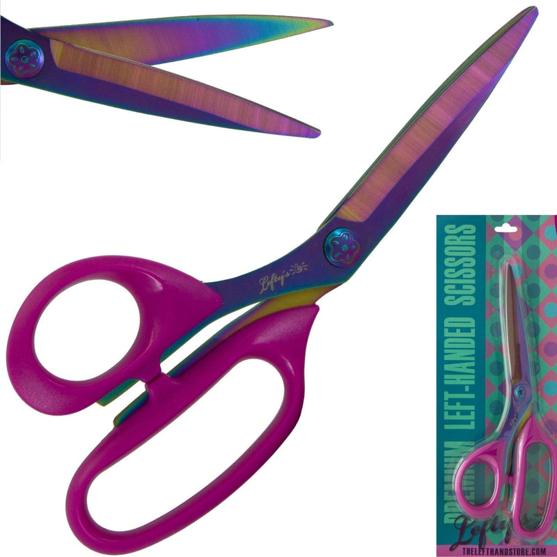 Lefty’s Left Handed Scissors - Stainless Steel Durable Blades - Great for Sewing, Cutting Fabric, Kitchen, General Purpose, School items - Gifts for Left-Handed People, Adults, Student, Men and Women - NewNest Australia