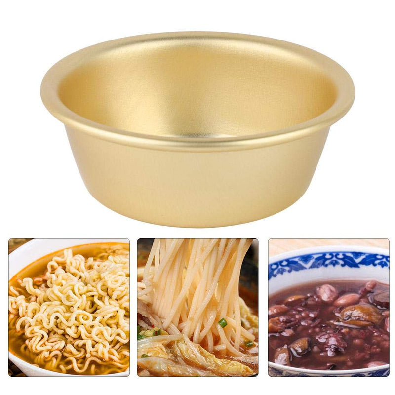 Creative Gold Soup Pot Aluminum Alloy Non-stick Milk Pot Stockpot Cooker Salad Instant Noodle Bowl Kitchen Cooking Tools (12.5 ¡Á 12.5 ¡Á 4cm ) 12.5 ¡Á 12.5 ¡Á 4cm - NewNest Australia