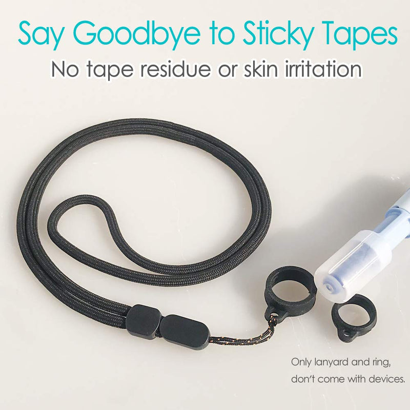 Peritoneal Dialysis Transfer Set Holder Adjustable Length Secure PD Accessories Durable (2PCS Lanyards + 4PCS Silicone Rings) - NewNest Australia