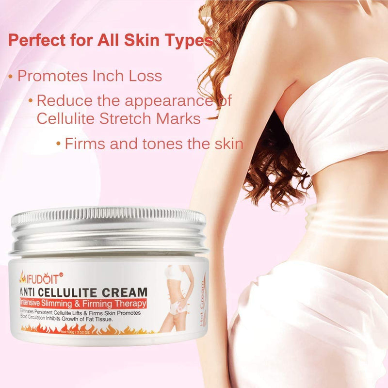 Cellulite Cream,Professional Hot Cream,Slimming & Firming Cream, Fat Burner Cream, Hot Body Slim Loss Weight Cream, Perfect for Shaping Waist, Abdomen and Buttocks （100g） - NewNest Australia