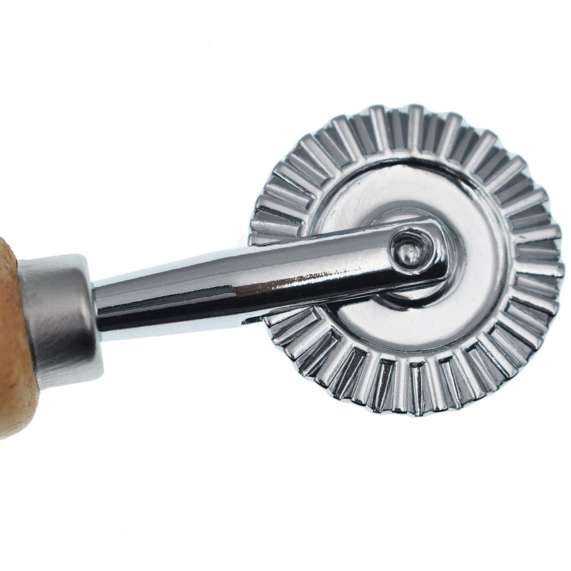1.57" Pastry Wheel Cutter?Kitchen Gadget Features Ravioli Crimper Cutter Wheel for Home and Kitchen Use - NewNest Australia
