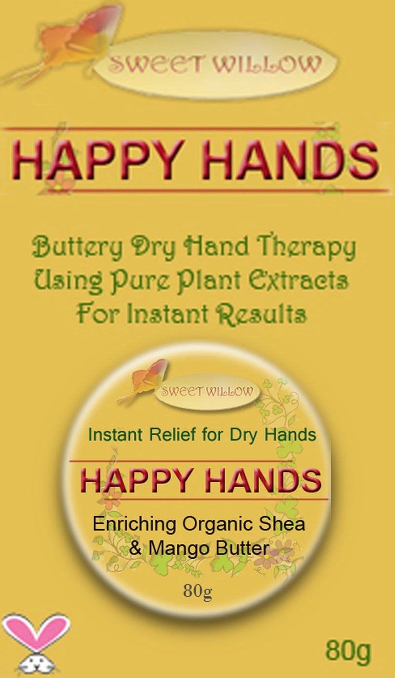 Sweet Willow®Happy Hands Organic Shea Butter Penetrating Dry Hand Therapy Protecting And Nourishing Dry Cracked Hands - NewNest Australia