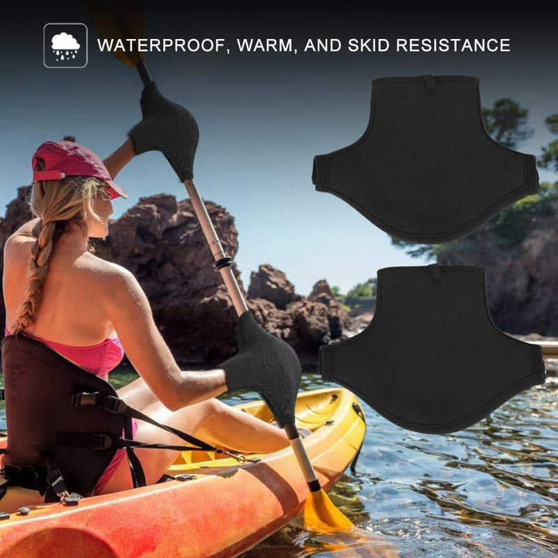 Paddle Mitts, Neoprene Kayak Pogies Gloves Paddling Gloves for Sea Kayak Canoe Touring Paddle Kayaking Surface Water Rafting Black, Large - NewNest Australia