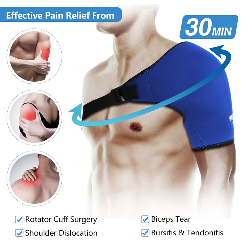 Hilph®Shoulder Ice Pack Rotator Cuff Cold Therapy for Shoulder Injuries, Reusable Shouder Cold Pack Wrap for Swelling, Bursitis, Frozen Shoulder, AC Joint Pain, Fit Left & Right Shoulder - NewNest Australia
