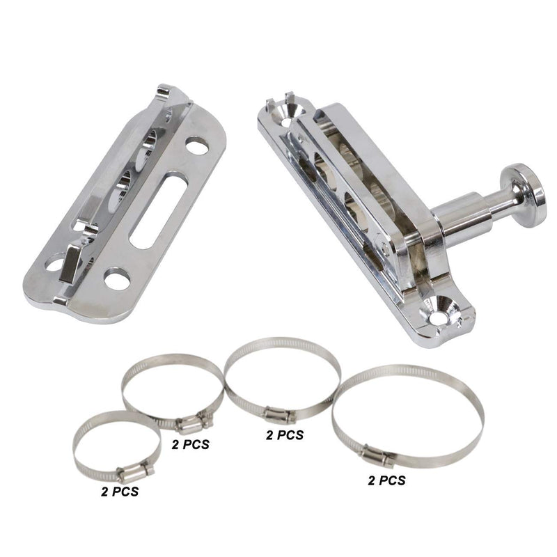 KOLEMO Quick Release Adjustable Roll Bar Fire Extinguisher Holder Mount with 8 Clamps for Jeep Wrangler UTV Polaris RZR Ranger Camper Van with Pillar Universal Vehicle Home and Office,Chrome Chrome - NewNest Australia