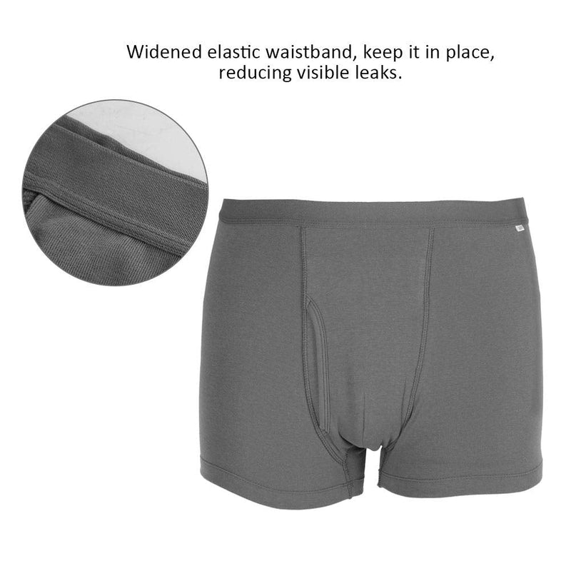 Incontinence Boxers Men,Men's Incontinence Underwear, Reusable Washable Urinary Incontinence Cotton Boxer Brief Underwear with Front Absorbent Area for Prostate Surgical, Elder, Long Driving(XXL) - NewNest Australia
