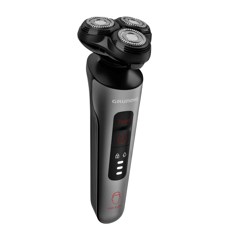 Grundig Proclub Ms 8130 Men'S Razor, Beardcare Sensor, Plastic Outer Housing Made Of 61% Recycled Plastic, Titanium Blades Technology, Wet & Dry, Dark Matte Chrome/Red - NewNest Australia