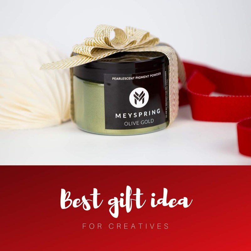 MEYSPRING Olive Gold Epoxy Resin Color Pigment - 50 Grams - Great for Resin Art and UV Resin - NewNest Australia