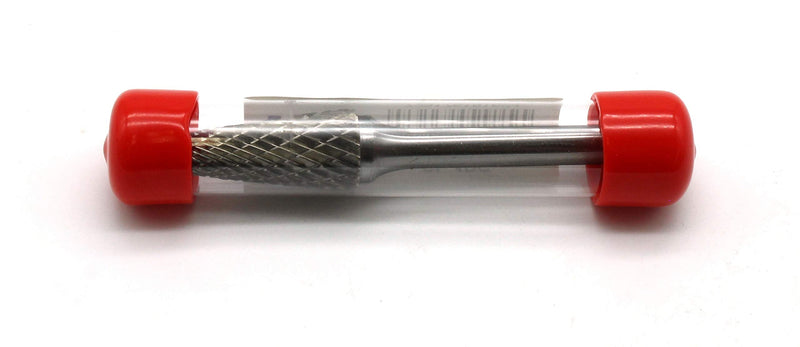 TEMO SL-4 Double Cut Carbide Rotary Burr File, 1/2 Inch Head 14 Degree Cone, 1/4 Inch Diameter 2 Inch Long Shank 2" SL-4 - NewNest Australia