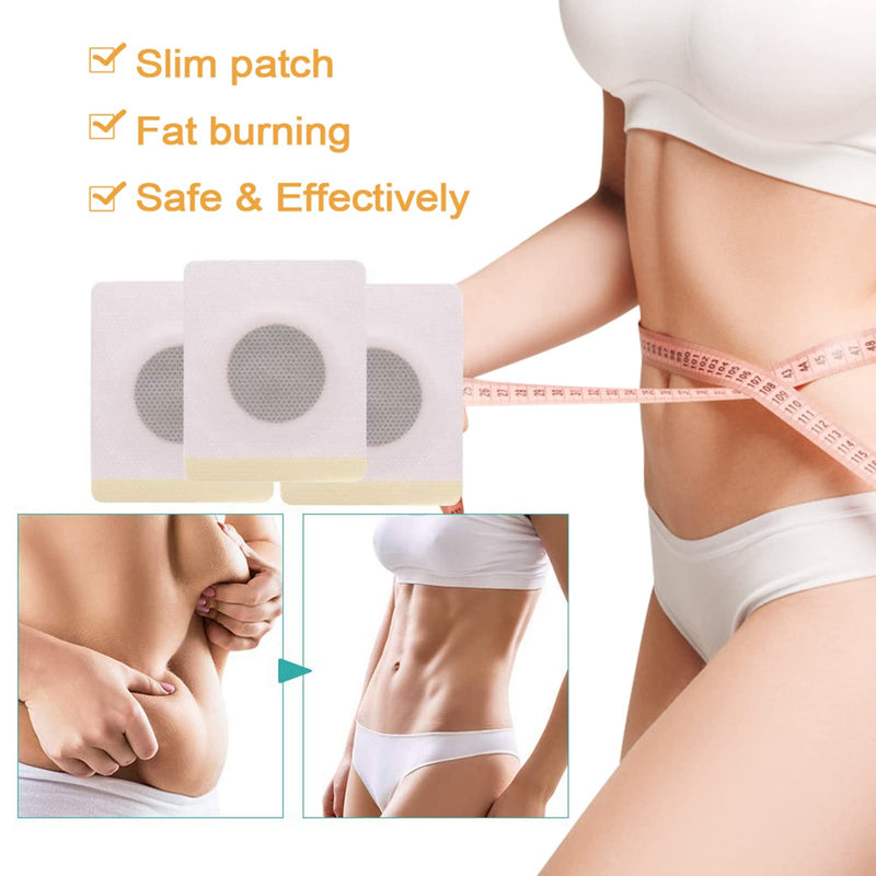 Fat Burning Slimming Patch, Weight Loss Sticker, Natural Vegetable Navel Sticker, Body Weight Shaping Patch For Belly Fat, Natural Treatment, Quick Weight Loss (100 Pieces/Bag) - NewNest Australia