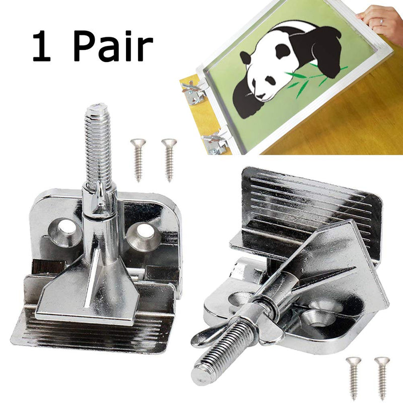 2Pcs Screen Frame Butterfly Hinge Clamp for Silk Screen Printing Hobby Printer Include Four Screws - NewNest Australia