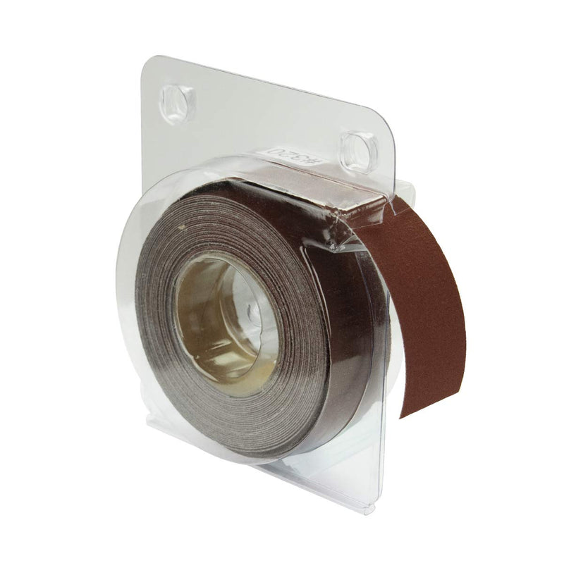POWERTEC 4RA2115 150 Grit Aluminum Oxide Sanding Paper Roll | 1” x 20' Self-Dispensing Clear Blister Pack - NewNest Australia