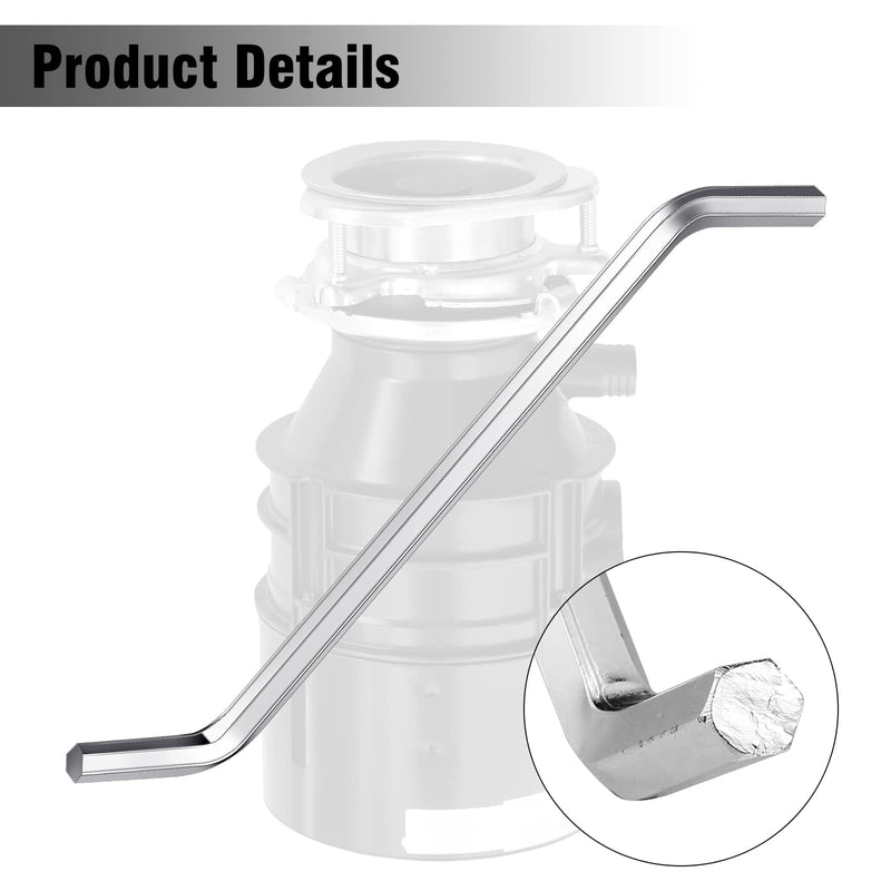 4 Pcs Garbage Disposal Wrench Tool, Silver Garbage Disposal Tool Metal Garbage Disposal Parts for Kitchen Sink, Food Garbage Disposal, Garbage Disposal Repair - NewNest Australia