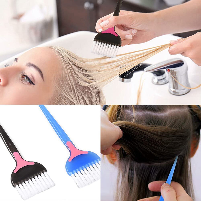 Hair Colour Brush - NETUME 2 Pack Hair Dye Brushes, Tint Dye Brush Hair Colouring Tinting Brush, Dyeing Hair Brush Tools Dye Application Brush Suitable for Hairdressing/DIY Hair Dyeing/Hair Bleach - NewNest Australia