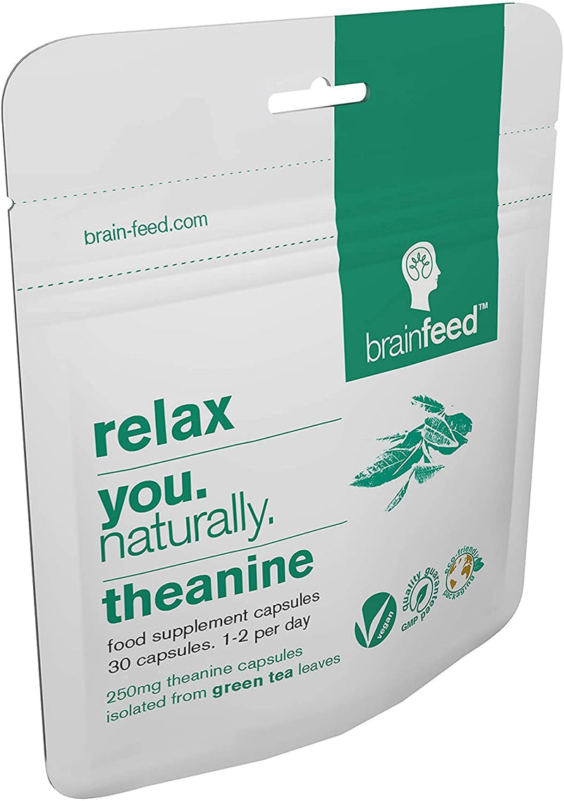 Natural L Theanine Capsules | 250mg Isolated L-Theanine Powder from Green Tea Extract | 30 Capsules – 1 Per Day | GABA Supplement Support | Aids Relaxation Without Sedation | Vegan Supplement 30 Count (Pack of 1) - NewNest Australia
