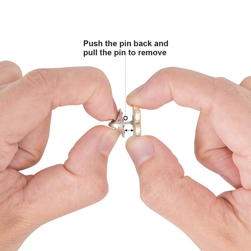 50PCS Metal Pin Backs, Pin Keepers Locking Clasp for Badge Insignia Pin Backs Replacement (Silver) - NewNest Australia