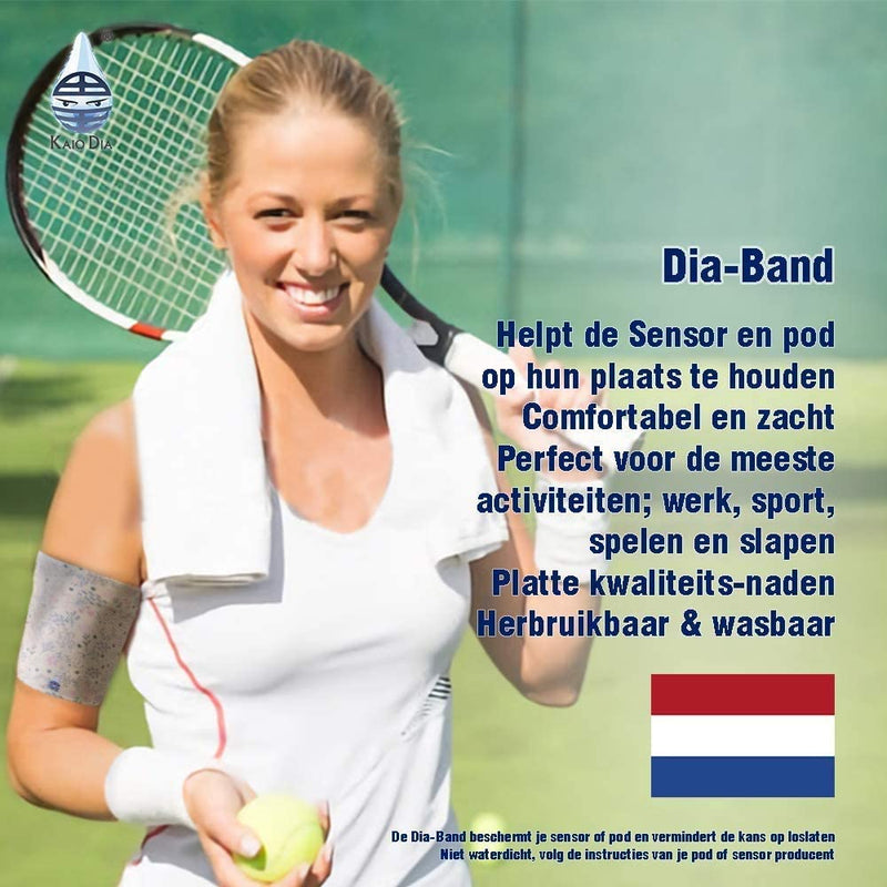 Dia-Band, Armband for CGM Freestyle Libre, Medtronic, Dexcom or Omnipod - Comfortable and Reusable Diabetic Armband for Glucose Sensor. (XS (23-27 cm)) XS (23-27 cm) - NewNest Australia