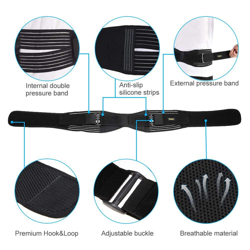 Anggrek Sacroiliac Belt, Sacroiliac Belt Si Belt Sciatica Bandage Sacroiliac Hip Belt, Vein Sciatica, Pelvis, Back And Leg Pain Relieves And Stabilises The Joint Both Back Bandage - NewNest Australia