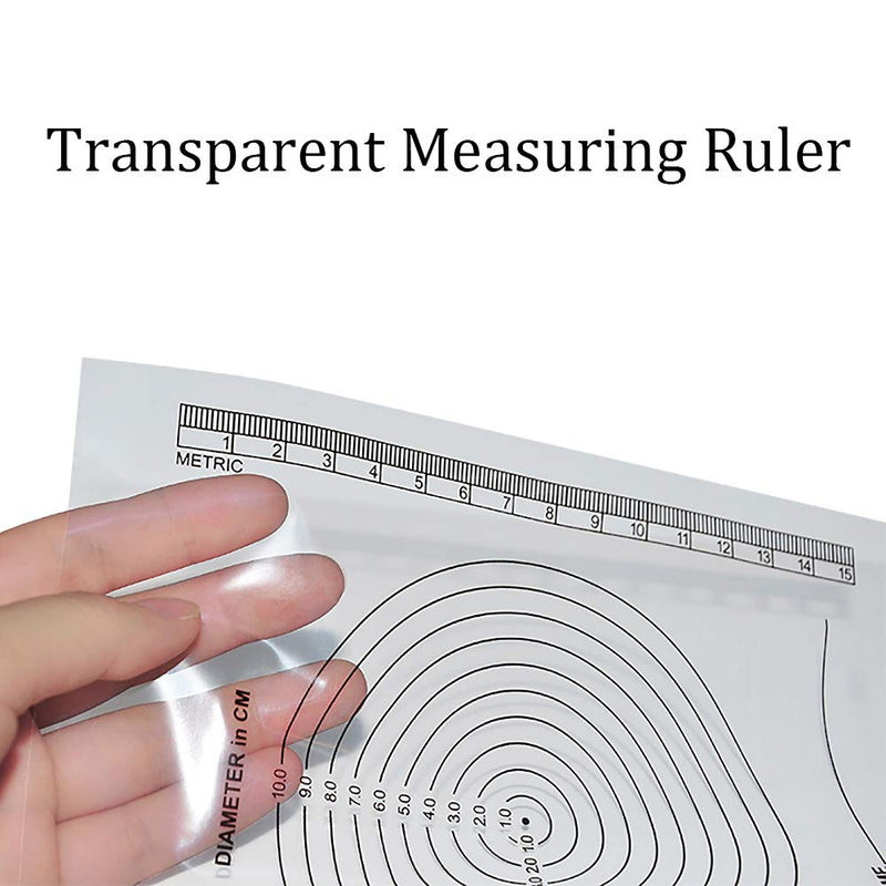 Edtape (Pack of 100) Wound Measurement Tools Wound Measuring Bullseye Guide Wound Measuring Ruler Medical Ruler Wound Measuring Tool Device Wound Measure Guide 100 Count (Pack of 1) - NewNest Australia