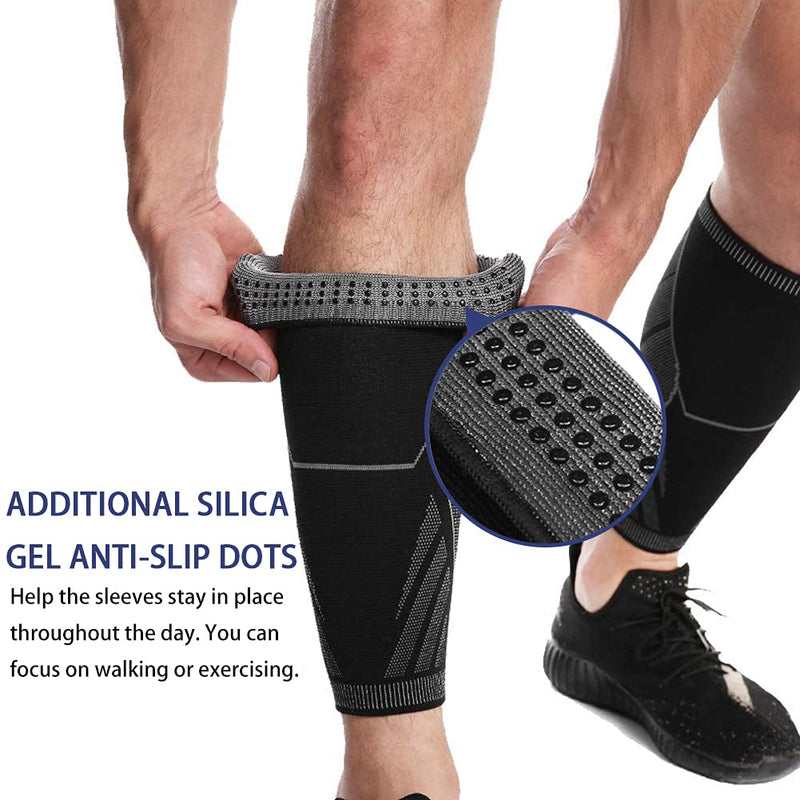 Solo Actfit Calf Support, Calf Support, Compression Calf Sleeves, Leg Warmers, Adjustable Calf Support, Footless Compression Socks For Sports, Running, Cycling, Crossfit, Gym, Tennis - NewNest Australia