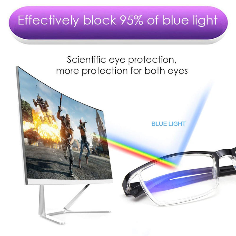 Teraise 4 Pieces Fashion Anti-Blue Light Reading Glasses Quality Reading Glasses For Reading For Men And Women Computer/Mobile Phone Blue Light Blocked Reader Glasses Frame For Reading Case Included. - NewNest Australia