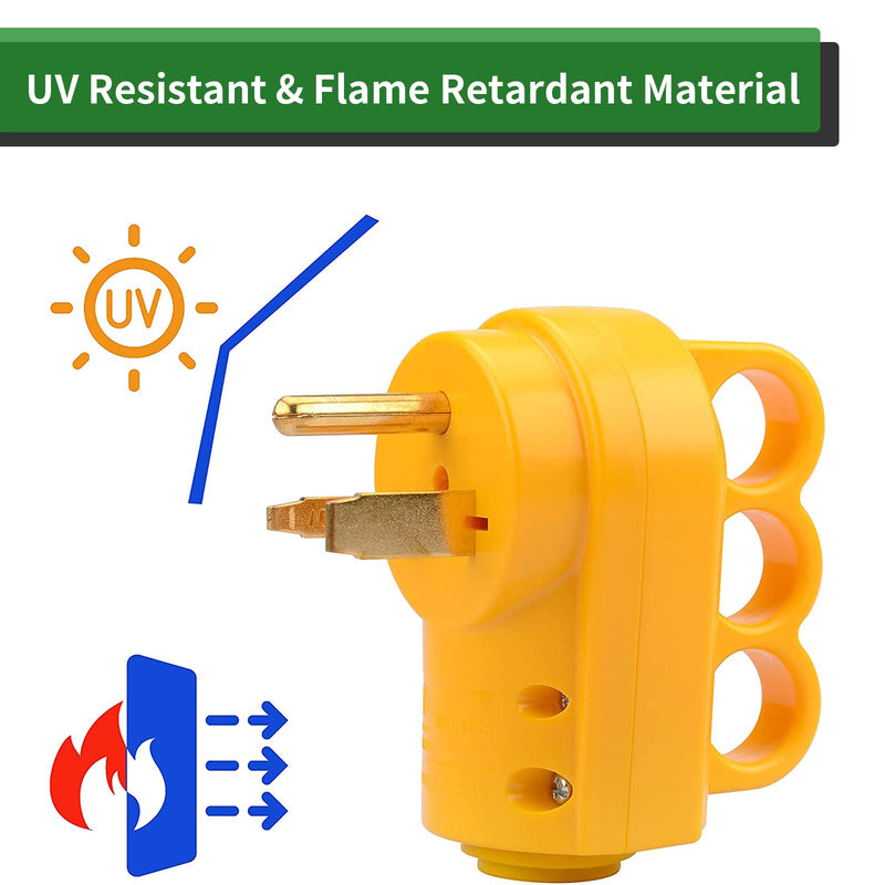 RVGUARD NEMA 6-30P/6-50P Plug, 30/50 Amp 250 Volt Male Plug, 6-30P/6-50P Welder Replacement Plug, ETL Listed 6-50HP - NewNest Australia