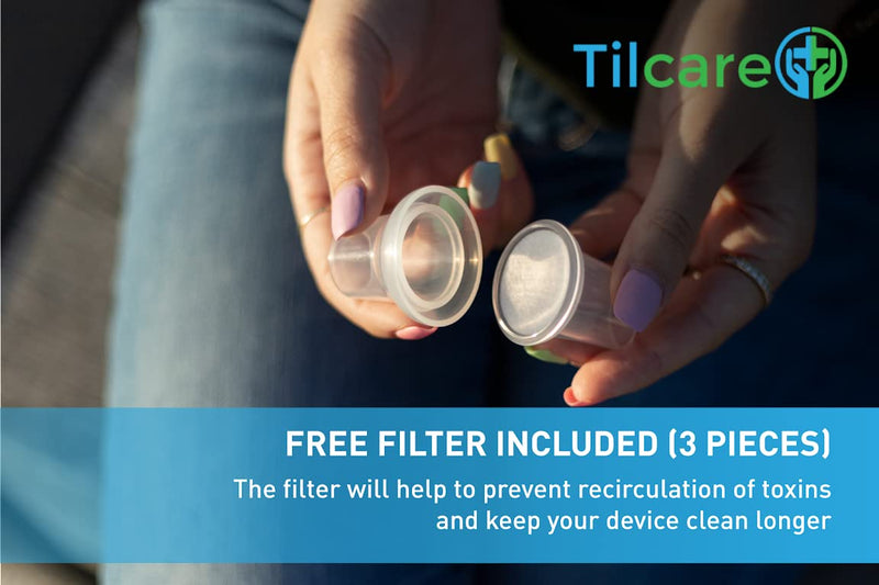 Mucus Relief Cleanser & Lung Expansion Device by Tilcare - Breathing Exerciser for Better Fitness & Sleep - Perfect Treatment Aid for COPD, Asthma, Bronchitis & Cystic Fibrosis - OPEP Flutter Machine - NewNest Australia