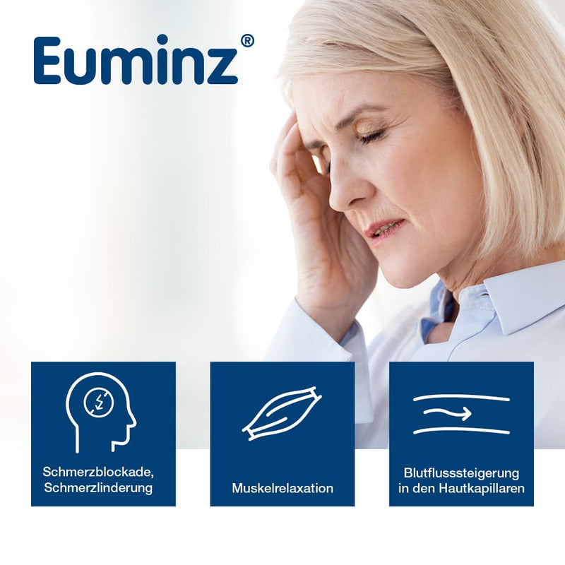 Euminz pen with peppermint oil | for mild and moderate tension-type headaches | blocks the transmission of pain & works directly through the skin | suitable from 6 years | 10 ml solution - NewNest Australia