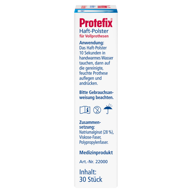 Protefix adhesive pads for full dentures - upper jaw - effective protection against pressure points and inflammation - 30 adhesive pads - NewNest Australia