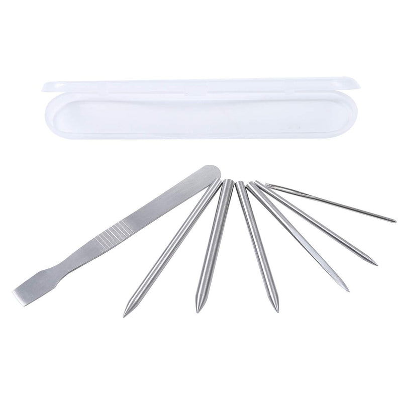 Ruisita 7 Pack Stainless Steel Paracord FID Set Paracord Lacing Stitching Needles and Smoothing Tool with Clear Storage Box for Laces Strings Leather Weaving and Paracord Bracelet - NewNest Australia