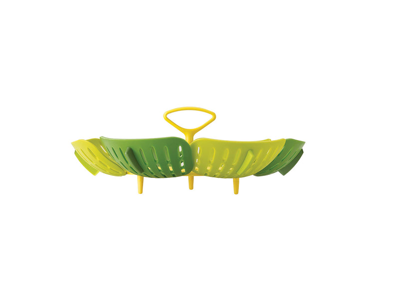 Joseph Joseph Bloom Steamer Basket Folding Non-Scratch BPA-Free Plastic and Silicone, Green - NewNest Australia