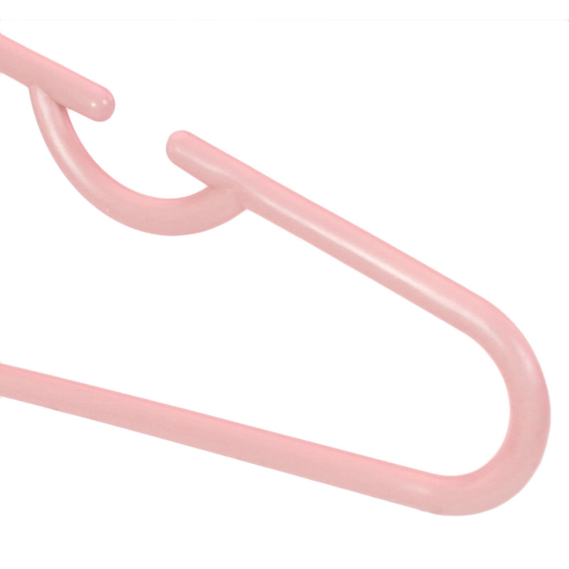 NewNest Australia - HANGERWORLD 20 Pink 11.4inch Plastic Kids Coat Clothes Garment Pants Skirt Bar Baby Toddler Hangers 