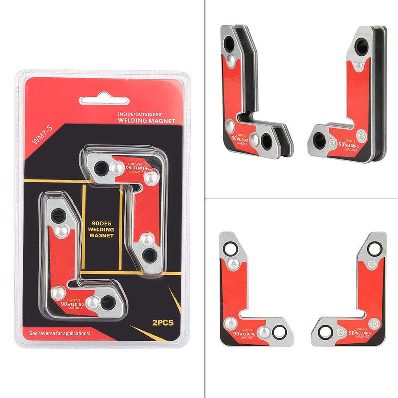 Hilitand 2pcs WM7-S Magnetic Welding Fxture Inside/Outside Magnet Welding Clamp Holder Fixer Welder Tool 30/60/90 Degree - NewNest Australia