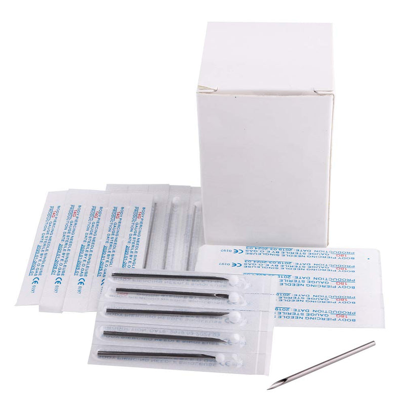 Ear Nose Piercing Needles - TC Mix body piercing needles 12g.14g.16g.18g.20g Individualized Package for Piercing Needle Supplies Piercing Kit (50 MIX) 50 Piece Assortment - NewNest Australia