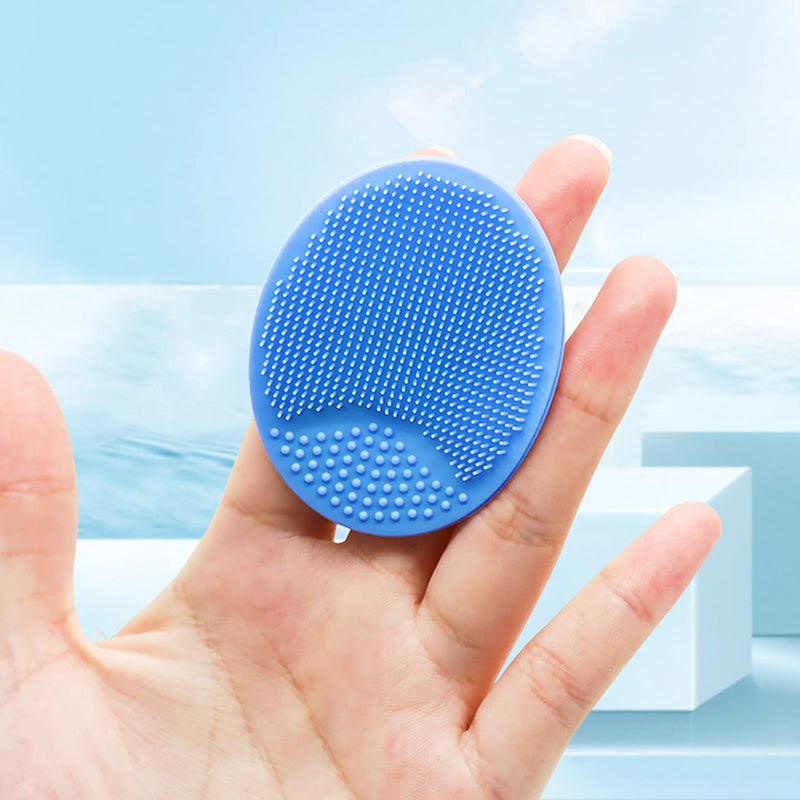 Baby Bath Brush, Baby Bath Scrubber, Cradle Cap Brush, Baby Bath Sponge Brush, Silicone Scrubbers Exfoliator Brush | Baby Care Essential for Dry Skin, Cradle Cap (Blue + Green + Yellow) Blue + Green + Yellow - NewNest Australia