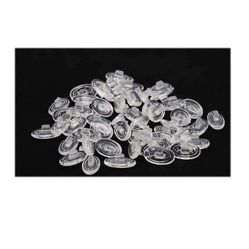 Eyeglasses Nose Pads 15mm 6 Pairs Oval Pushin Nose Pieces Push in Soft Silicone Slide in Nose Pads Nosepads for Eye Glasses Eyeglasses Sunglasses 15mmx8mm - NewNest Australia