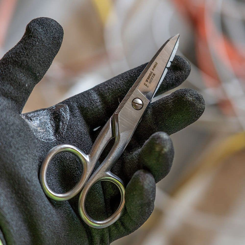 Klein Tools 2100-9 Stainless Steel Electrician's Scissors with Stripping Notches, 5-1/4-Inch - NewNest Australia