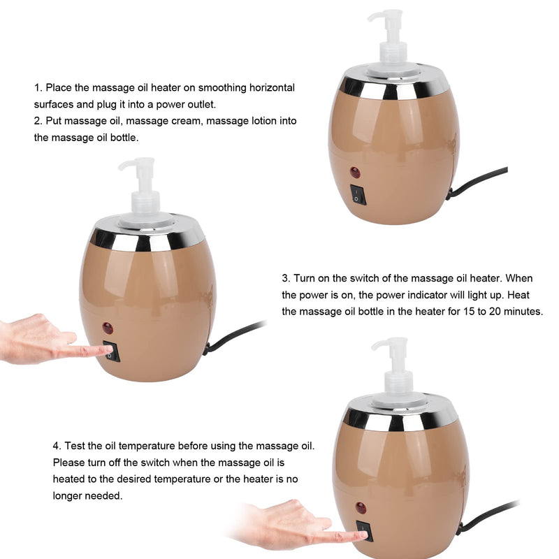 Fyearfly Electric Oil Warmer For Massage Oils, 220 V Massage Oil Heater For Quick Heating Of Essential Oils With A Temperature Of 60 ¬∞C For Lotion Cream (Eu Plug) - NewNest Australia