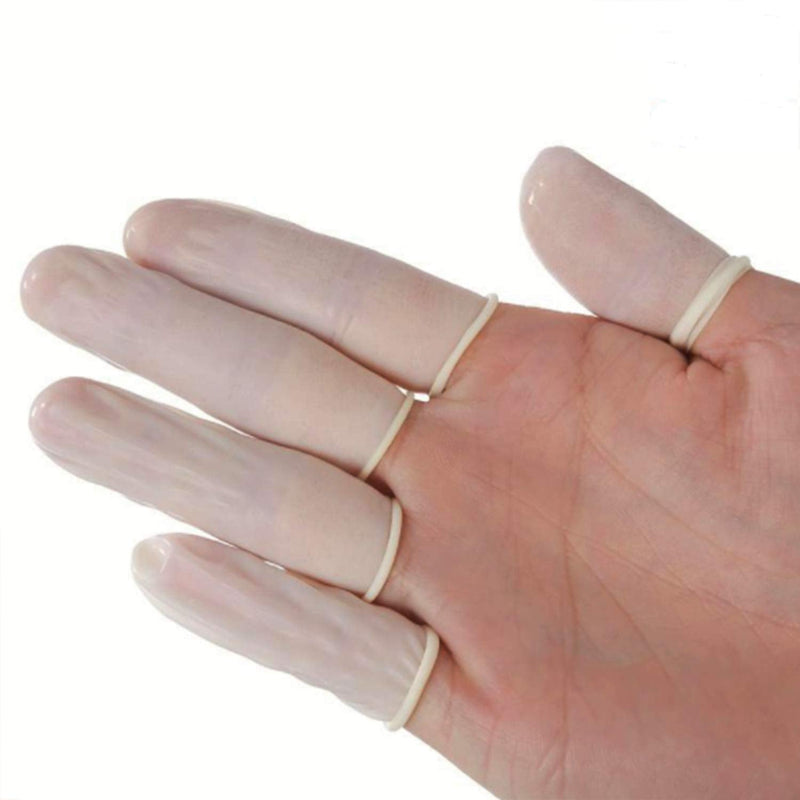 Medium Latex Finger Cots Anti Static Rubber Fingertip Protective Finger Cots for Electronic Repair, Handmade Apply, 444 Pcs - NewNest Australia