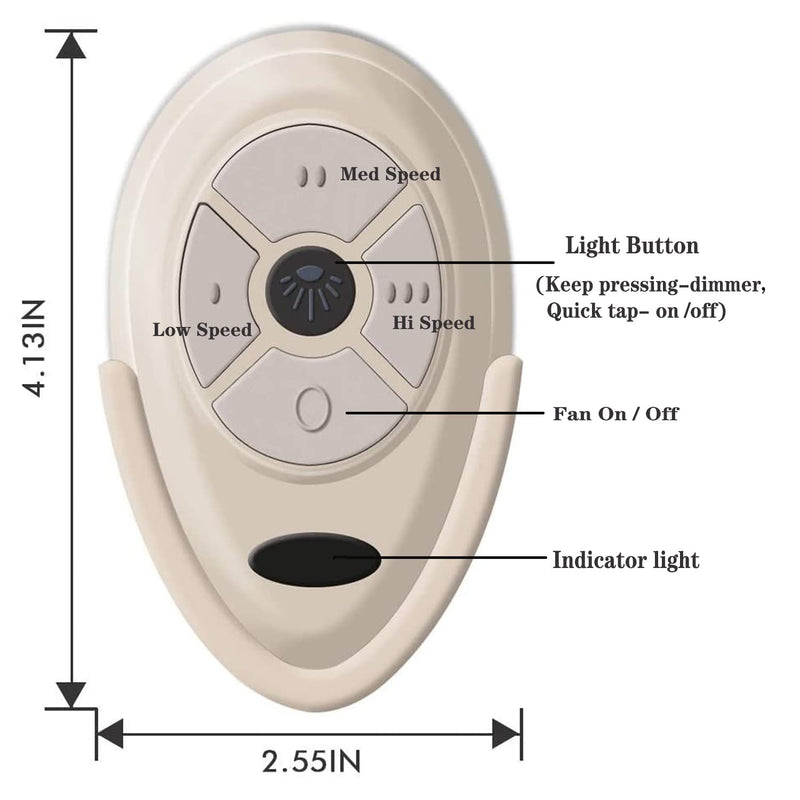 YOUZIY 35T Ceiling Fan Remote Control Replacement of Harbor Breeze KUJCE9603 FAN-35T L3HFAN35T1 - NewNest Australia