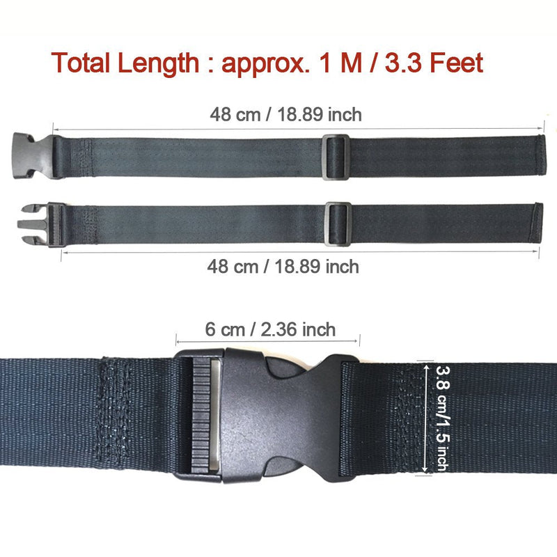 ZARPMA Baby 2 Point High Chair Security Straps,Replacement Harness Straps Belt for Child Kid Infant Safety Strap for Pushchair HighChair Child Chair,Stroller(1M Length) - NewNest Australia