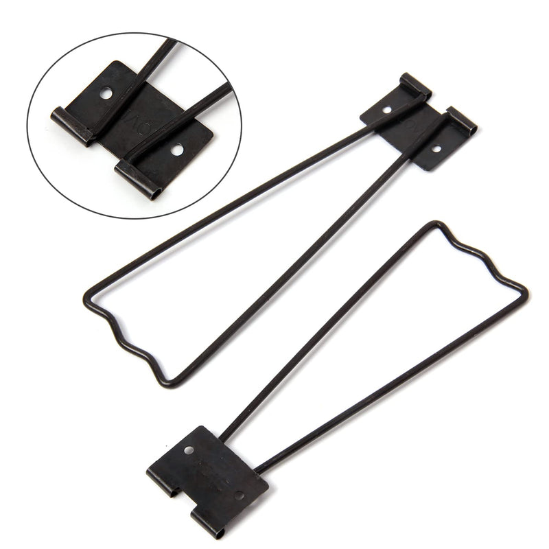 HAPY SHOP 10 Pieces Black Easel Back Iron Photo Frame Easel Back Stand Picture Frame Easel Back with 30 Pieces Screws and 2 Pieces Screwdriver for Photos Pictures Frames - NewNest Australia