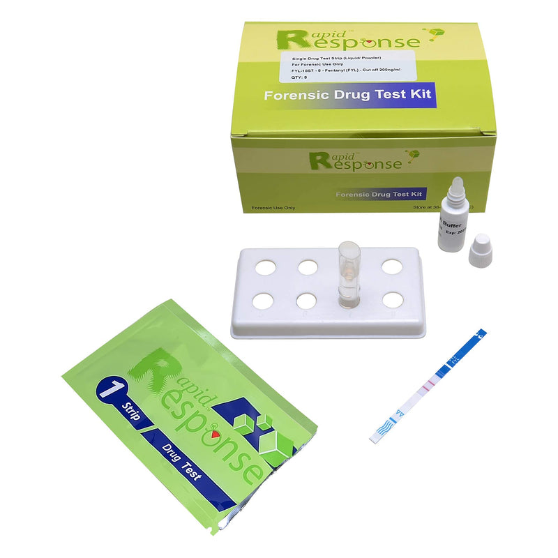 Fentanyl Test Strip Kit for Liquid and Powder Substances - 5 Test Strips per Kit - BTNX Rapid Response Forensic Kit - NewNest Australia