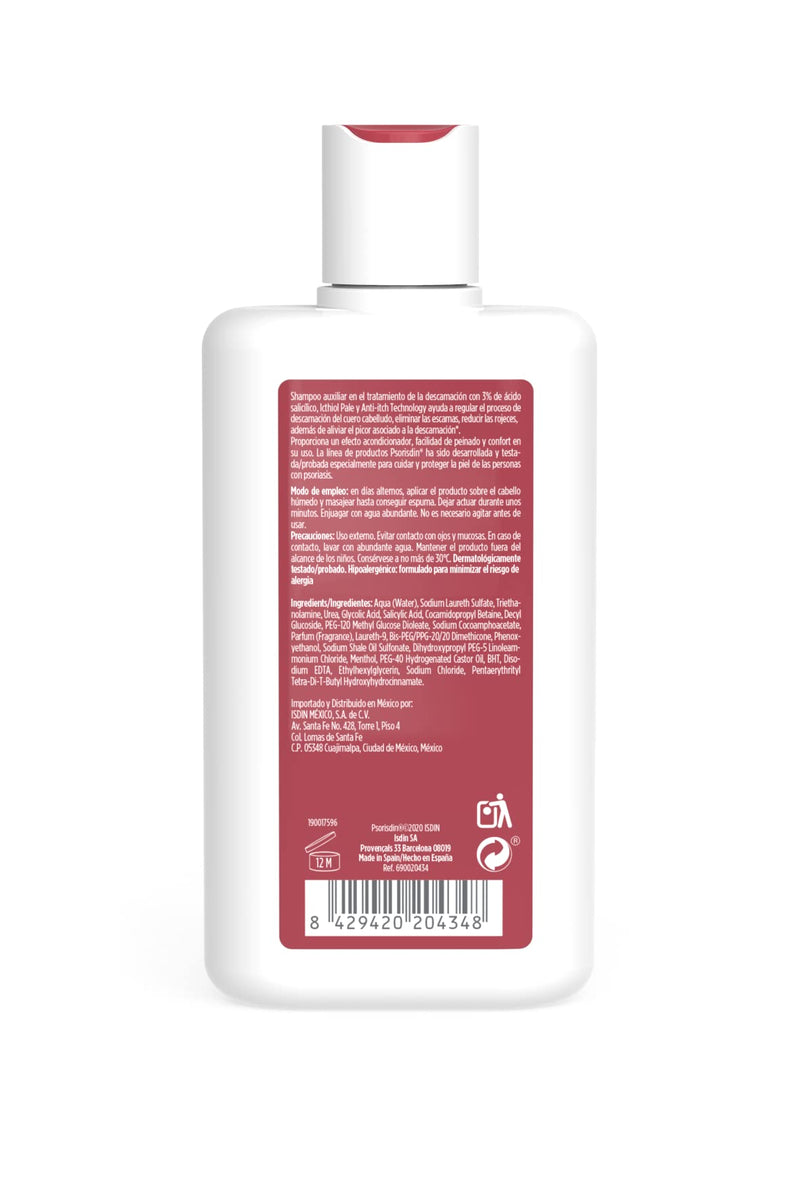 ISDIN Psorisdin Anti-Dandruff Shampoo 200ml | Removes dandruff (psoriasis) and reduces redness of the scalp 200 ml - NewNest Australia