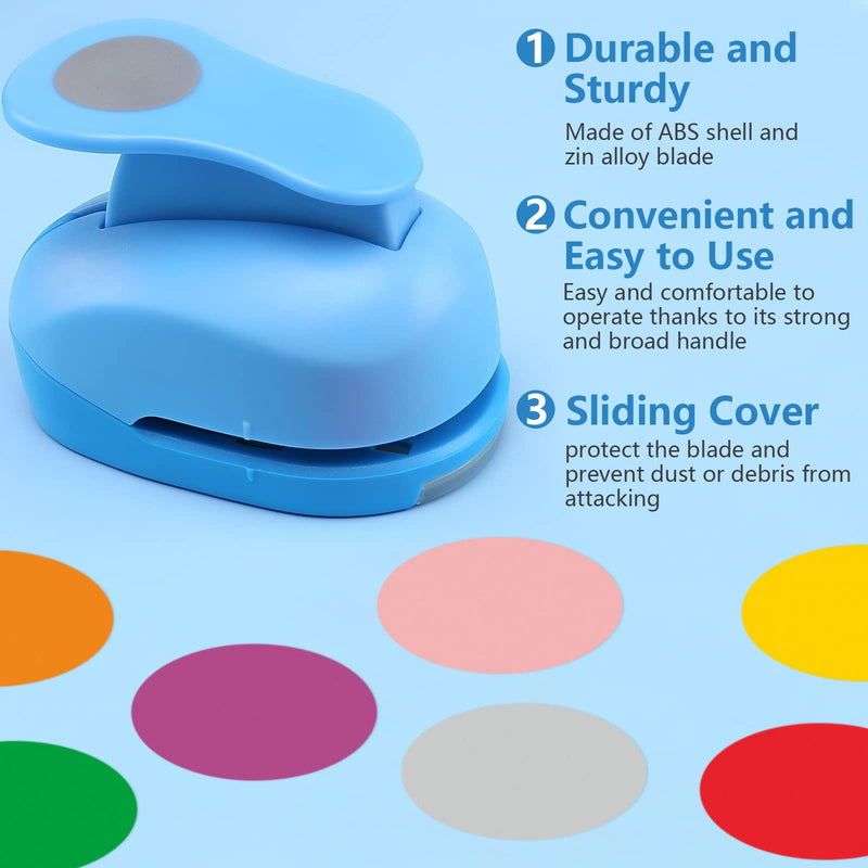 LOONENG 2 Inch Circle Punch, Circle Shape Lever Action Craft Punch, 50mm Round Shape Circle Hole Punch for Paper Crafts, Cardstock, Gift Wrapping, Greeting Cards and Scrapbooks - NewNest Australia